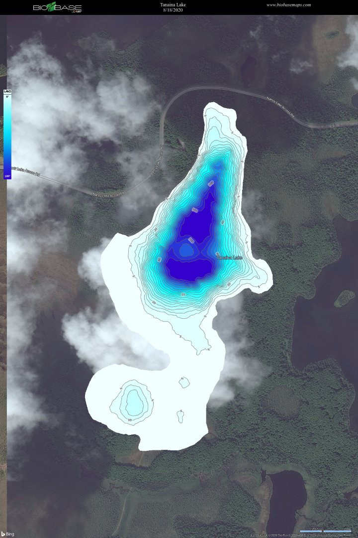 Bathymetric Map of Tanaina Lake
